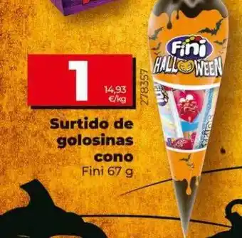 Dia Surtido de golosinas cono fini oferta