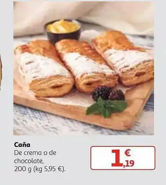 Alcampo Caña de crema o de chocolate oferta