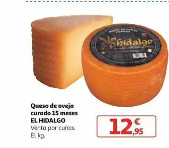 Alcampo Queso de oveja curado 15 meses el hidalgo oferta