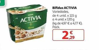 Alcampo Bífidus activia oferta