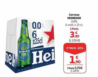 Alcampo Cerveza heineken oferta