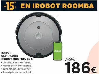 Hipercor Robot aspirador irobot roomba 694 oferta