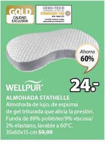 JYSK Wellpur almohada stathelle oferta