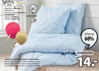 JYSK Edredón de fibra fresco saukampen oferta
