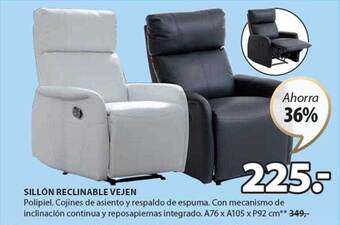 JYSK Sillón reclinable vejen oferta