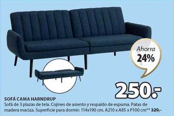 JYSK Sofa cama harndrup oferta