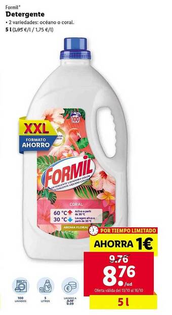 Lidl Formil detergente oferta