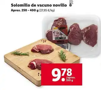 Lidl Solomillo de vacuno novillo oferta