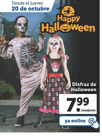 Lidl Disfraz de halloween oferta