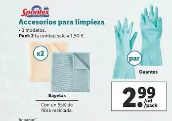 Lidl Spontex accesorios para limpieza oferta