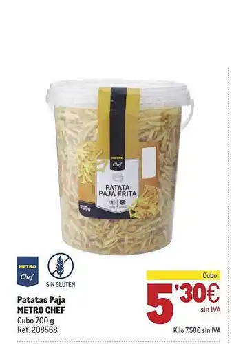 Makro Patatas paja metro chef oferta