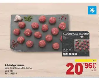 Makro Albóndiga vacuno oferta
