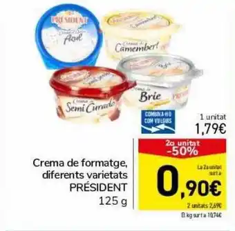 Andorra 2000 Crema de formatge diferents varietats président oferta