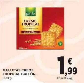 Supercor Galletas creme tropical gullón oferta