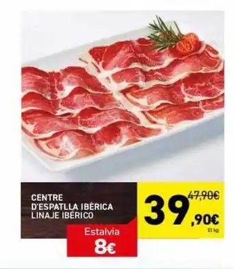 Centre d'espatilla ibèrica linaje ibérico