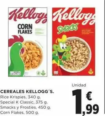 Supercor Cereales kellogg's oferta