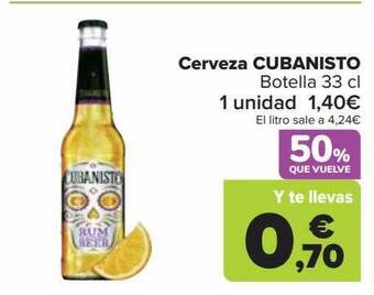 Carrefour Cerveza cubanisto oferta