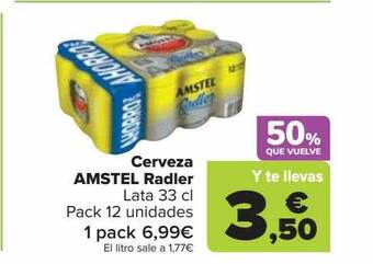 Carrefour Cerveza amstel radler oferta