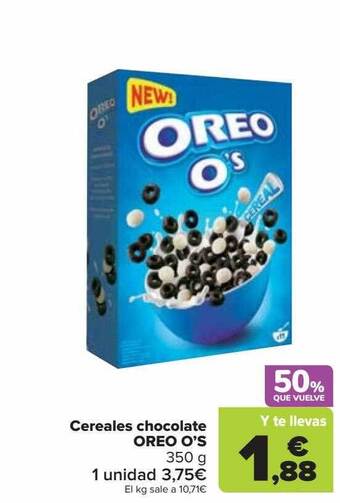 Carrefour Cereales chocolate oreo o's oferta