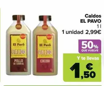 Carrefour Caldos el pavo oferta