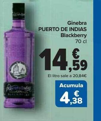 Carrefour Ginebra puerto de indias blackberry oferta
