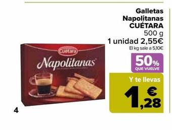 Carrefour Market Galletas napolitanas cuétara oferta