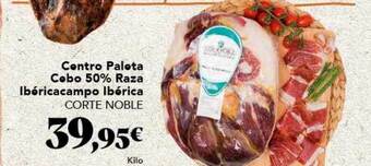 Gadis Centro paleta cebo 50% raza ibéricacampo ibérica corte noble oferta