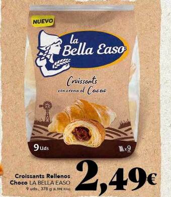 Gadis Croissants rellenos choco la bella easo oferta