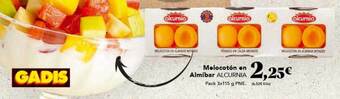 Gadis Melocotón en almíbar alcurnia oferta