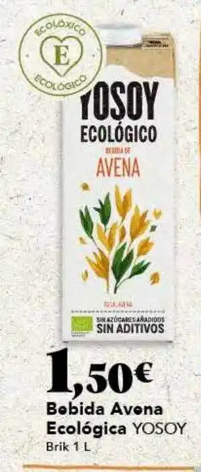 Gadis Bebida avena ecológica yosoy oferta