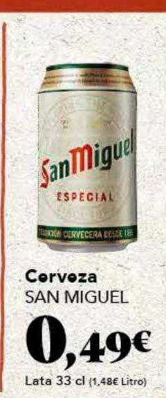 Gadis Cerveza san miguel oferta