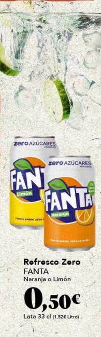 Refresco zero fanta