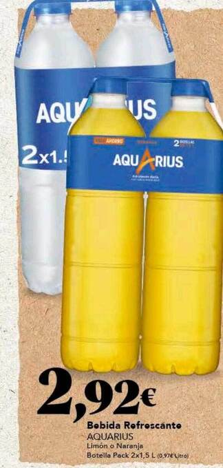 Gadis Bebida refrescante aquarius oferta