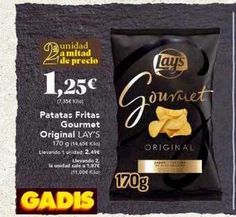 Gadis Patatas fritas gourmet original lay's oferta