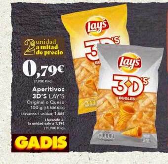 Gadis Aperitivos 3d's lay's oferta