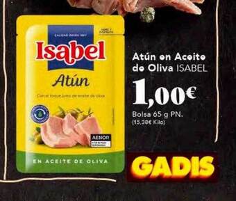 Gadis Atún en aceite de oliva isabel oferta
