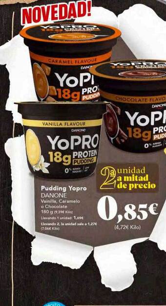 Gadis Pudding yopro danone oferta