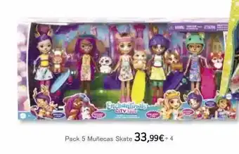 Toy Planet Pack 5 muñecas skates oferta