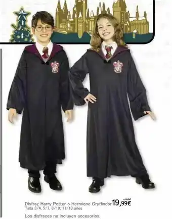 Toy Planet Disfraz harry potter o hermione gryffindor oferta
