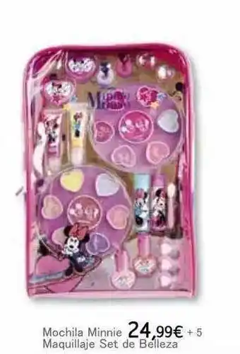 Toy Planet Mochila minnie maquillaje set de belleza oferta