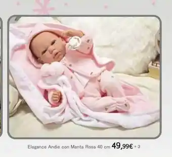 Toy Planet Elegance andie con manta rosa 40 cm oferta