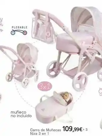 Toy Planet Carro de munecas niza 3 en 1 oferta