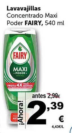 Masymas Lavavajillas concentrado maxi poder fairy oferta