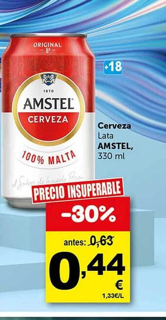 Masymas Cerveza lata amstel oferta