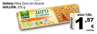 Masymas Galleta fibra zero sin azúcar gullón oferta