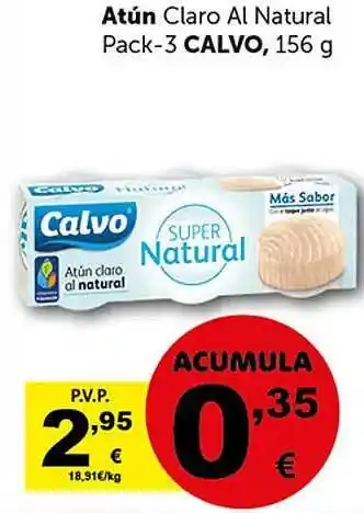 Masymas Atún claro al natural pack-3 calvo oferta