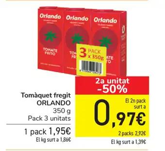 Carrefour Orlando Tomáquet fregit 350g oferta