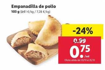 Lidl Empanadilla de pollo oferta