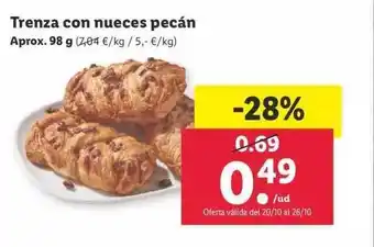Lidl Trenza con nueces pecán oferta