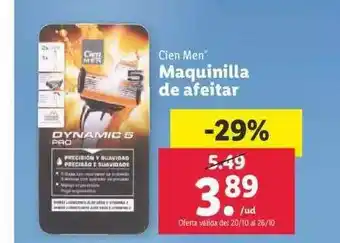 Lidl Cien men maquinilla de afeitar oferta